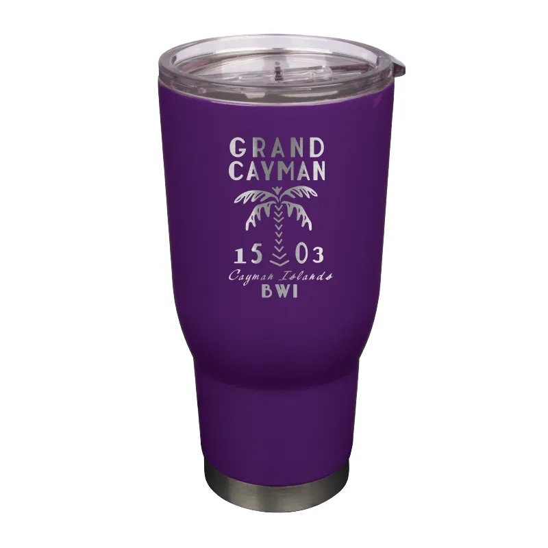 32 OZ  PURPLE PRO 32 STAINLESS STEEL TUMBLER